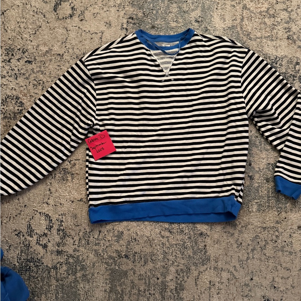 Free People oversized striped pullover